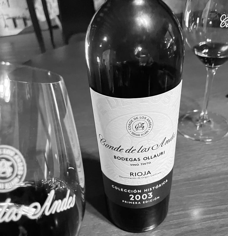Wine bottle in a cellar